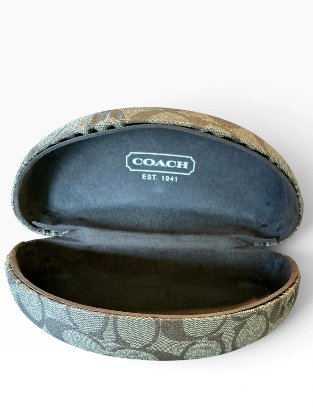 Coach Women’s Black Sunglasses With Gradient Lenses and Signature C Case